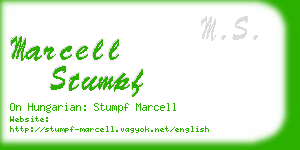 marcell stumpf business card